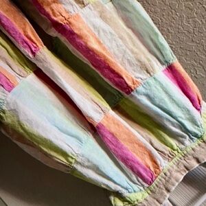 Vibrant multicolor stripes style blouse